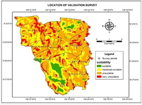Figure 7. Survey location for validation