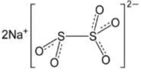 Gambar 1. Rumus molekul sodium metabisulfit (Praja, 2015). 