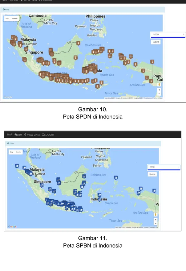 Gambar 11.  Peta SPBN di Indonesia 