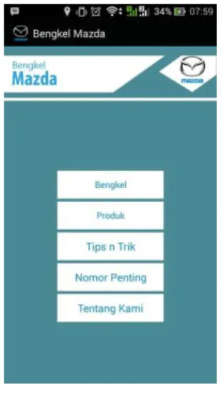 Gambar 1. Menu Utama 