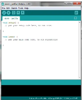 Gambar 2.10 Arduino IDE (Integreted Development Environment) 