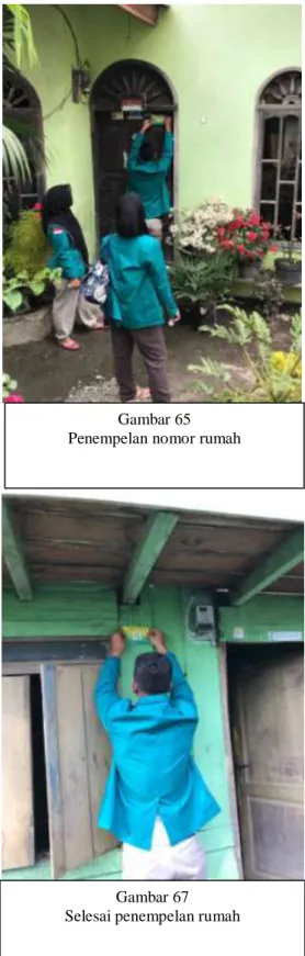Gambar 65  Penempelan nomor rumah 
