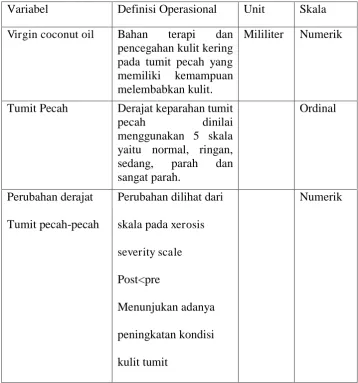Tabel 4. Definisi operasional 