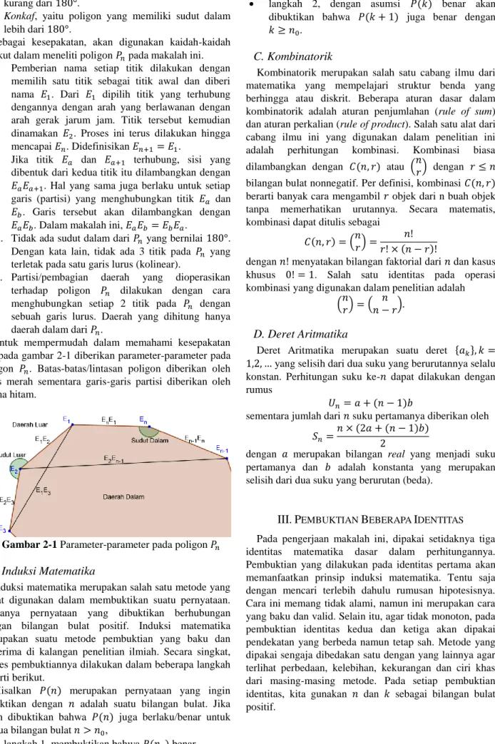 Gambar 2-1 Parameter-parameter pada poligon  