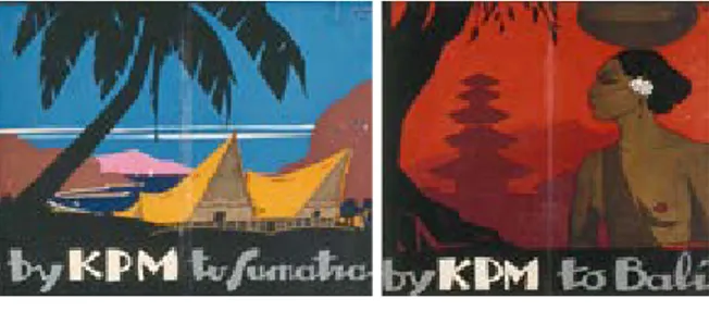 Gambar 1a dan b. Iklan Koninklijke Paketvaart  Maatschappij (KPM) pada 1926 (Sumber: 