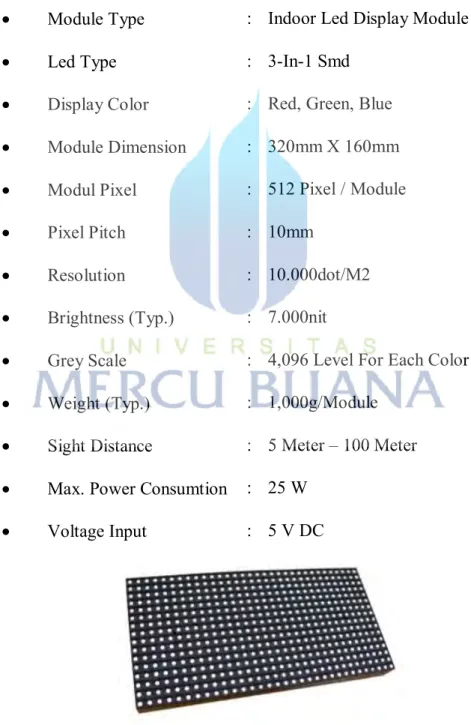 Gambar 2.7 Panel P10 RGB Indoor 