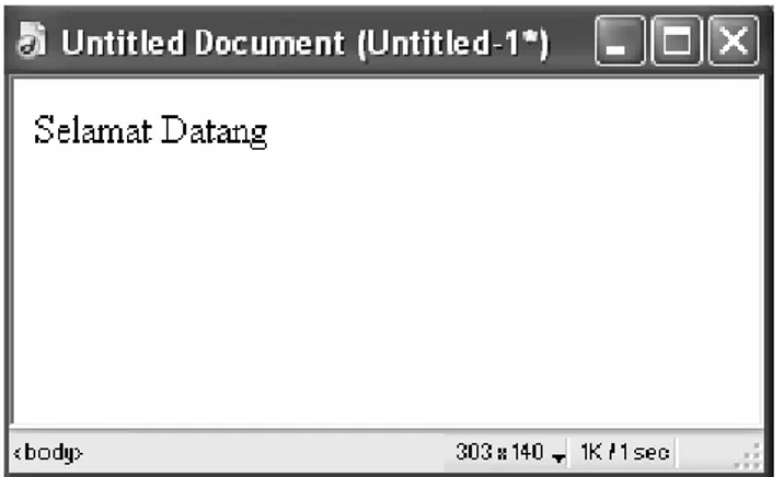 Gambar 2.5 Document window