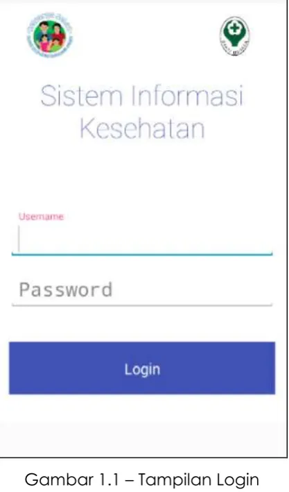 Gambar 1.1 – Tampilan Login 