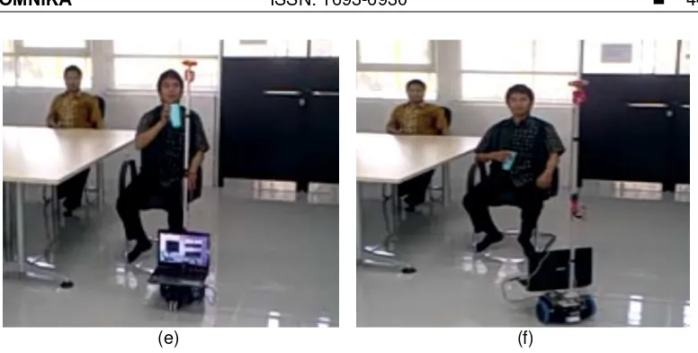 Figure 12.  Result of moving obstacle avoidance using stereo vision and Bayesian approach