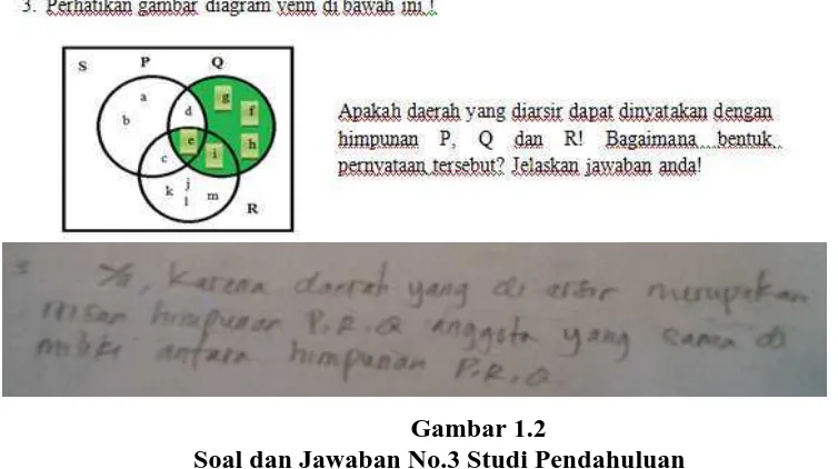 Gambar 1.2 Soal dan Jawaban No.3 Studi Pendahuluan