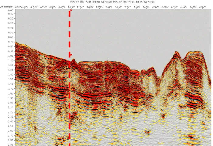 Gambar 16 Hasil Cross section stack CRS PSTM 