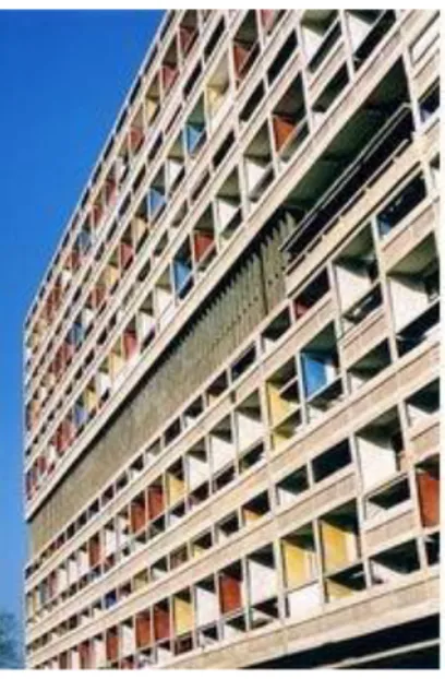 Gambar 1.4.1 Unitéd 'Habitation, Marseille (Le Corbusier 1952)  