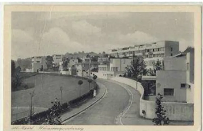 Gambar 1.8.1 a PerumahanWeissenhof Stuttgart,  Jerman (1927)  