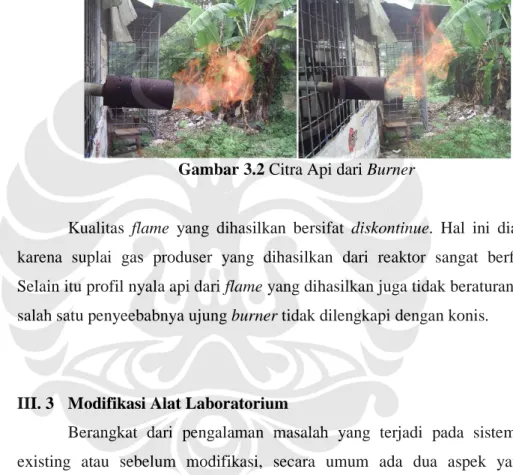 Gambar 3.2 Citra Api dari Burner 