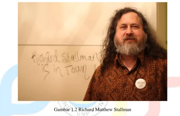 Gambar 1.2 Richard Matthew Stallman 