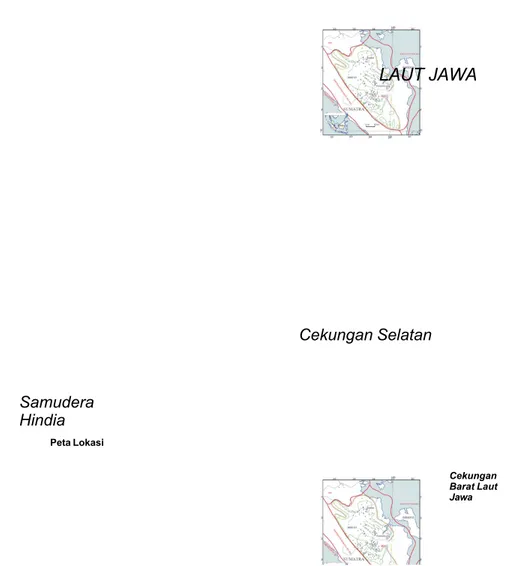 Gambar 1.  Peta lokasi penelitian daerah Sumatra Selatan dan sekitarnya.