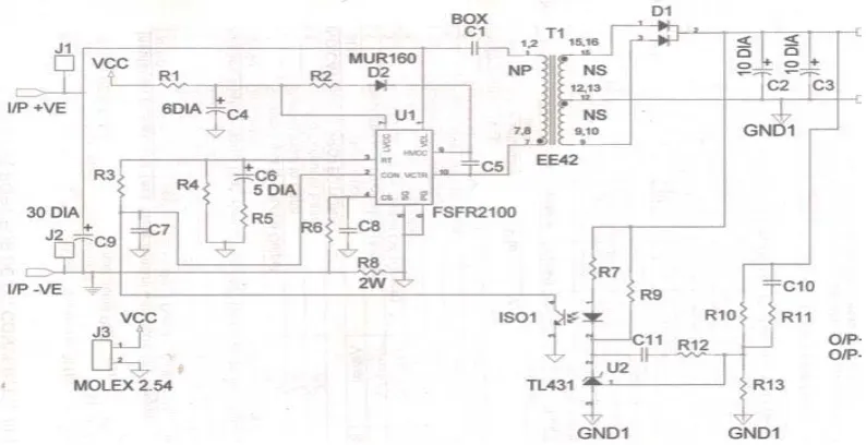 Figure 8. PCB set up of LLC resonant converter 