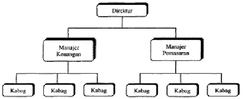Gambar 2.4.A Struktur Organisasi Lini 