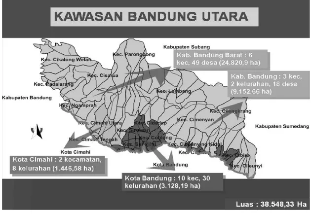 Gambar 1.Kawasan Bandung Utara (Pemprop Jabar)
