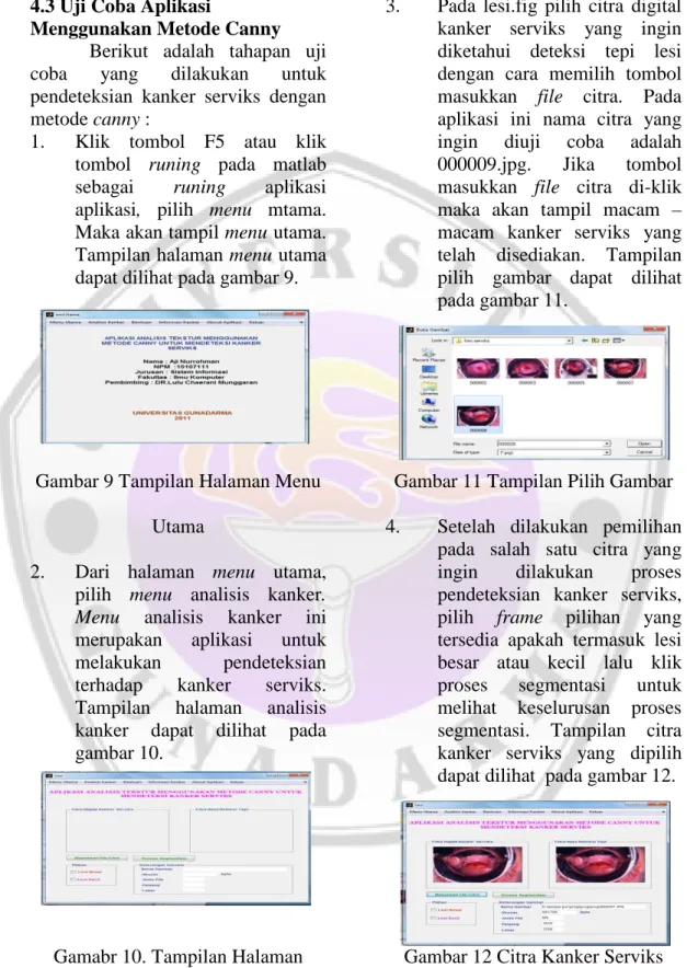 Gambar 9 Tampilan Halaman Menu  Utama 
