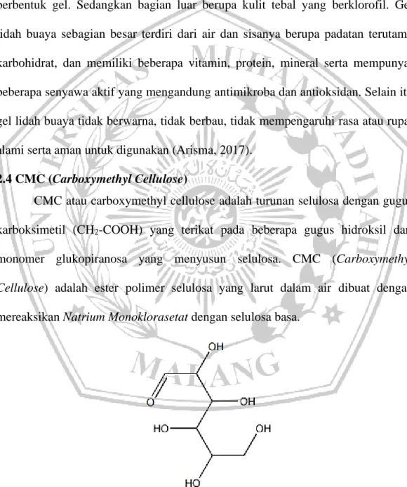 Gambar 3. Struktur Kimia CMC  Sumber: Chemicalbook.com 