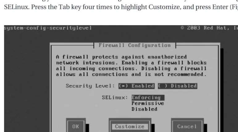 Figure 5-1. Setup tool, configuring essential system services
