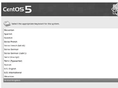 Figure 2-6. Selecting your keyboard