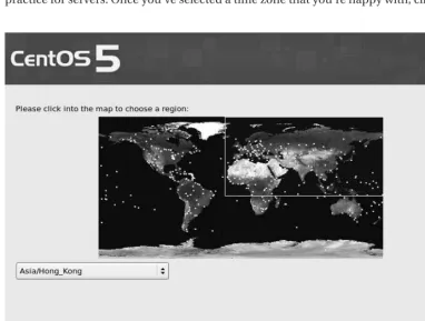 Figure 2-10. Selecting your time zone