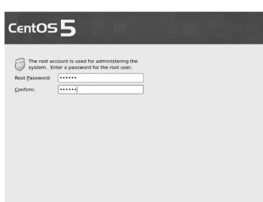 Figure 2-11. Choosing a root password