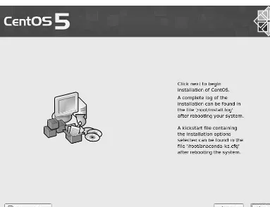 Figure 2-13. Clicking Next to install CentOS