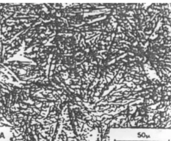 Gambar 2.12 Struktur mikro martensit (Sonawan, 2004)