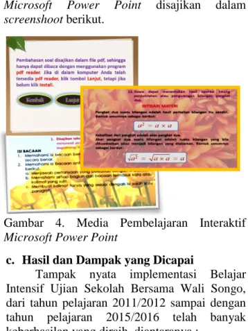 Gambar  4.  Media  Pembelajaran  Interaktif  Microsoft Power Point 