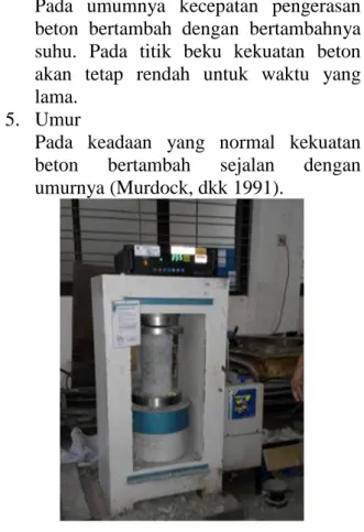 Gambar 1. Alat uji Kuat Tekan  (Compression test) 