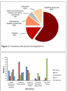 Figure 1: Common risk factors for hepatitis b.
