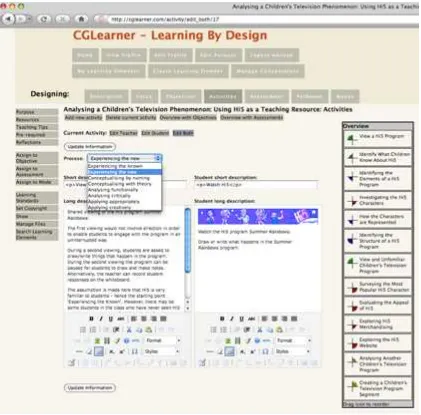 Figure 3. Online learning design. 