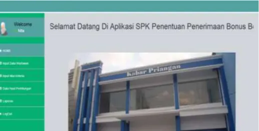 Gambar 4. Implementasi Form Menu Utama 