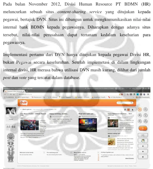 Gambar 1.1 Aplikasi DVN 