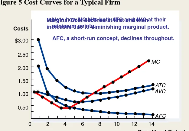Figure 5 Cost Curves for a Typical Firm