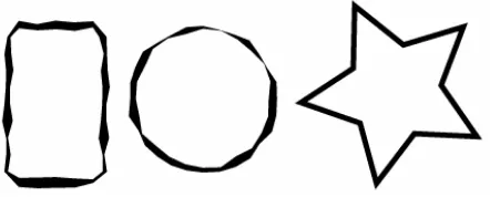 Gambar 13-3: Tiga objek yang menggambarkan bagaimana fungsi tombol “Maintain” dan “Basic” Appearance