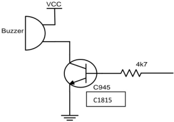 Gambar 2.10  Rangkaian Buzzer 