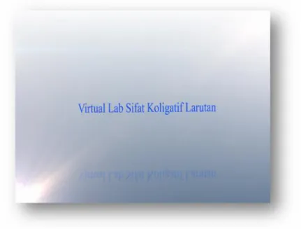Gambar 4. Cover/tampilan awal virtual lab hasil pengembangan