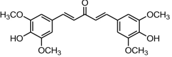 Gambar 6. Struktur1,5-bis-(4 ' -hidroksi-3 ' ,5 ' -dimetoksifenil)-pentan-1,4- -dimetoksifenil)-pentan-1,4-dien-3-on (C15) 