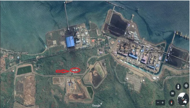 Gambar 4.1 Lokasi Proyek Shelter at Ash Disposal  Sumber : https://www.earth.google.com 