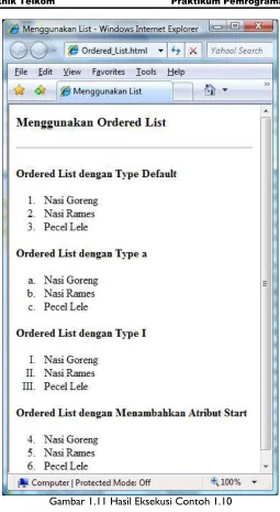 Gambar 1.11 Hasil Eksekusi Contoh 1.10 