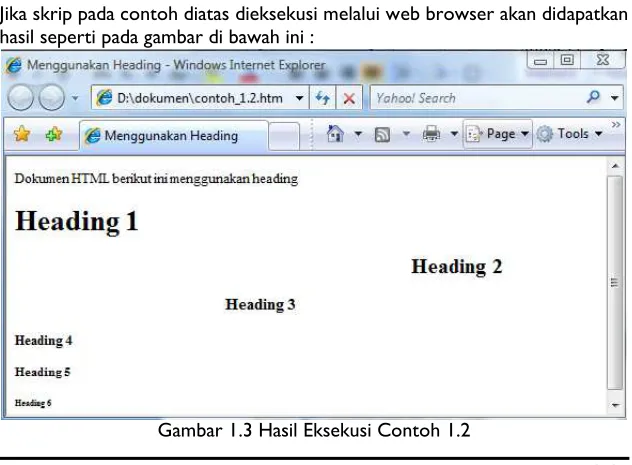 Gambar 1.3 Hasil Eksekusi Contoh 1.2 