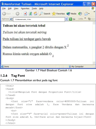 Gambar 1.7 Hasil Eksekusi Contoh 1.6 