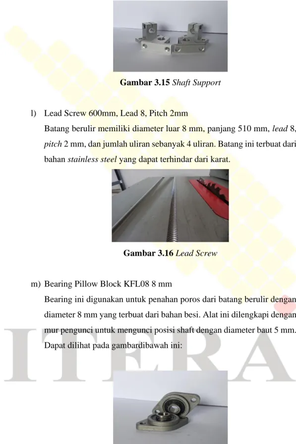 Gambar 3.15 Shaft Support 