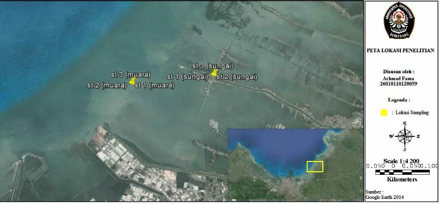 Gambar 1. Lokasi Penelitian (Google Earth, 2013) 