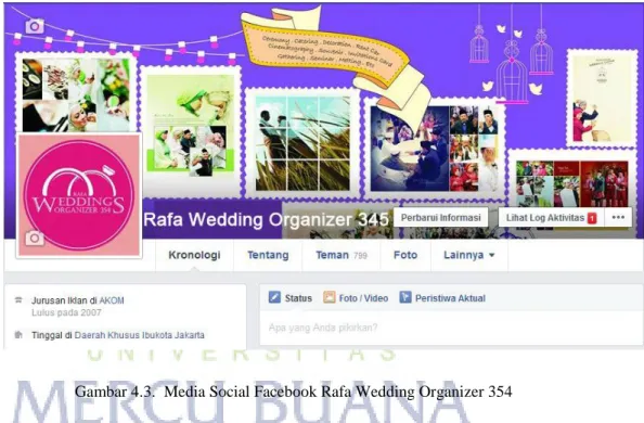 Gambar 4.3.  Media Social Facebook Rafa Wedding Organizer 354 