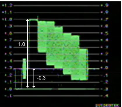 Gambar 4.5 Video Level pengukuran titik 1 dan 2 bs kamera